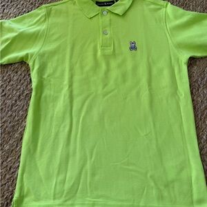 Psycho Bunny Boys Lime Green Polo Shirt Size XL 18/20 NWOT